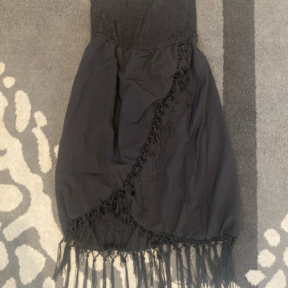 New Black Fringe Women’s Sundress